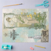 *~*  ontkoppeling Vrouw Art Nouveau AR23 Tissuepapier (Craft)