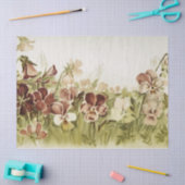 Ontkoppeling Waterverf Pansies Tissuepapier (Craft)