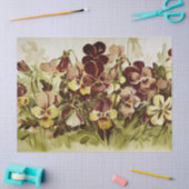 Ontkoppeling Waterverf Pansies Tissuepapier (Craft)