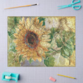 Ontkoppeling zonnebloem Noord-Amerikaanse kaart Tissuepapier (Craft)