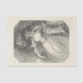 Ontkoppeling zwart-wit Titania Shakespeare Tissuepapier (Voorkant)