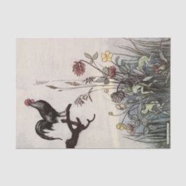  ontkoppelingspagina van de Rooster van Storybook Tissuepapier