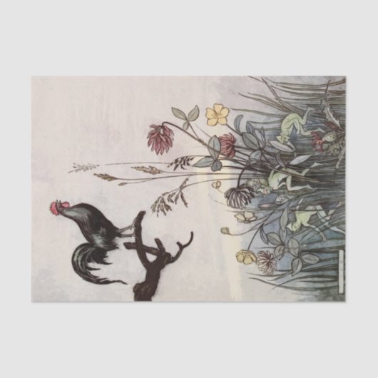  ontkoppelingspagina van de Rooster van Storybook Tissuepapier (Voorkant)