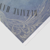 Ontkoppelingspagina voor de zogenaamde Blue-Dames Tissuepapier (Detail)