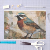  ontkoppelingspagina Waterverf vogel ontkoppeling Tissuepapier (Craft)