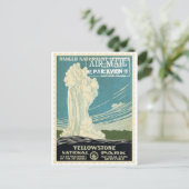  ontkoppelingspagina Yellowstone Park Stempel Briefkaart (Staand voorkant)