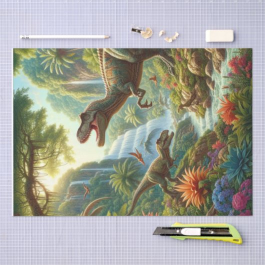 ontkoppelingsvaartuig voor dinosaurussen tissuepapier (Craft)