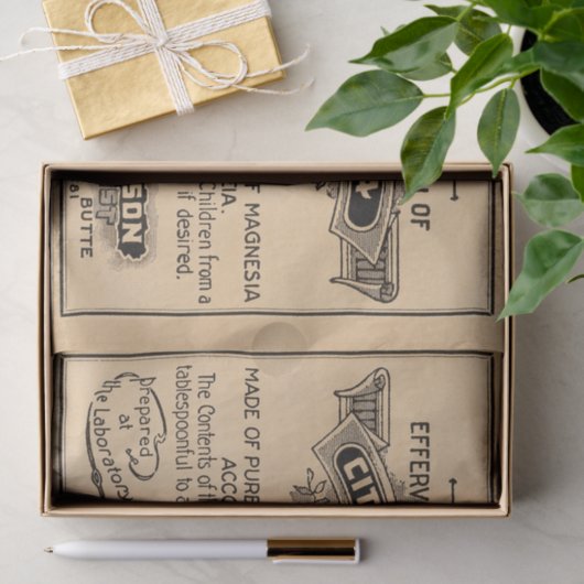 ontkoppelpapier voor Apothecary en Ephemera Tissuepapier (Geschenk)