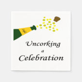 Ontkurken van een feest servet (Voorkant)
