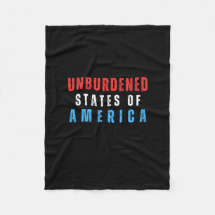 Ontlast Staten van Amerika Tekst Fleece Deken