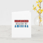 Ontlast Staten van Amerika Tekst Kaart (Gele Bloem)
