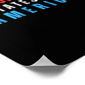 Ontlast Staten van Amerika Tekst Poster (Hoek)