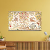 Ontlastingskap, damast, eind 16e eeuw canvas afdruk (Insitu (Woonkamer))