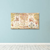 Ontlastingskap, damast, eind 16e eeuw canvas afdruk (Insitu (Houten vloer))