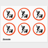 Ontlastingszone Ronde Sticker (Vel)