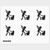Ontlastingszone Ronde Sticker (Vel)