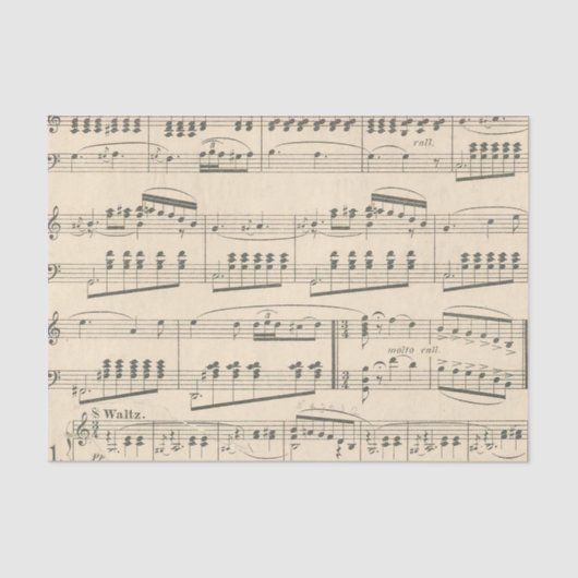 ontleding van papier voor muziekvel (Voorkant)