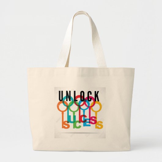 ONTLOKKEN! Je Keys Canvas Grote Tote Bag (Voorkant)