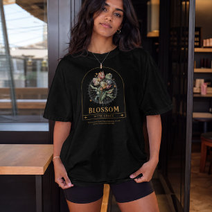 Ontluik met gratie – Vintage botanische bloemige b T-shirt