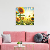 Ontluik. Schijn. Bloei. Opgespannen Canvasprint Canvas Afdruk (Insitu (Woonkamer))