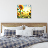 Ontluik. Schijn. Bloei. Opgespannen Canvasprint Canvas Afdruk (Insitu (Slaapkamer))