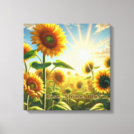 Ontluik. Schijn. Bloei. Opgespannen Canvasprint Canvas Afdruk