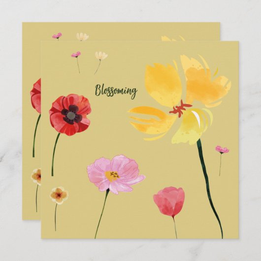 Ontluikend Kaart (Voorkant / Achterkant)