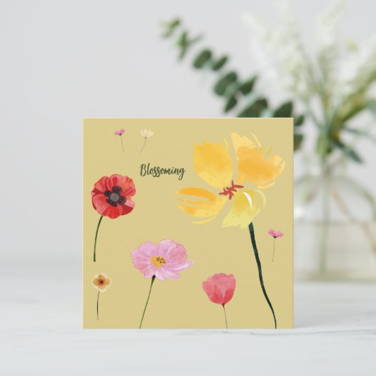 Ontluikend Kaart (Staand voorkant)