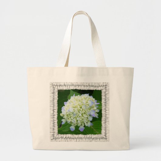 Ontluikende Bloem Grote Tote Bag (Voorkant)