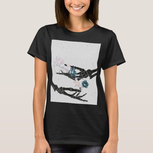 Ontluikende botten #2 - Twee handen T-shirt (Voorkant)