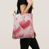 Ontluikende harten van liefde tote bag (Dichtbij)