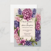 Ontluikende Liefde: Elegante Bloemen Bruiloft Uitn (Voorkant / Achterkant)