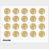 Ontluikende Liefde met Witte Rozen Bruidsfeestje Ronde Sticker (Vel)