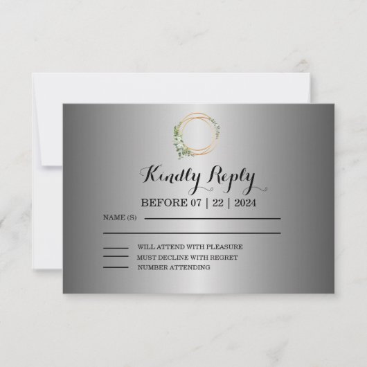 Ontluikende Liefde: RSVP Kaart (Voorkant)