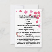 "Ontluikende Momenten in Roze" RSVP Kaartje (Achterkant)