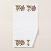 Ontluikende pioenen op een badkamerhanddoekset bad handdoek (Handdoek)