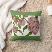 Ontluikende pioenen op een Sierkussen (Deken)