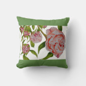 Ontluikende pioenen op een Sierkussen (Voorkant)