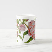 ontluikende pioenen porselein kop (Voorkant)