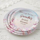 Ontluikende Romance - Bruidsfeest Papieren Bord