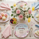 Ontluikende Romance - Bruidsfeest Papieren Bord