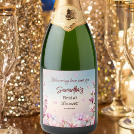 Ontluikende Romance - Bruidsfeest Sparkling Wijnetiket