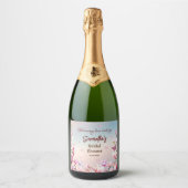 Ontluikende Romance - Bruidsfeest Sparkling Wijnetiket (Voorkant)