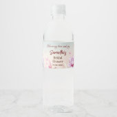 Ontluikende Romance - Bruidsfeest Waterfles Etiket (Voorkant)