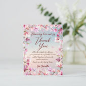Ontluikende Romance - Bruidsuitnodiging  Bedankkaart (Staand voorkant)