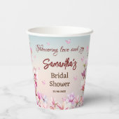 Ontluikende Romance - Bruiloft Feest Paper beker (Achterkant)