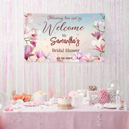 Ontluikende Romance - Bruiloft Feestelijke Begroet Spandoek (Feest)