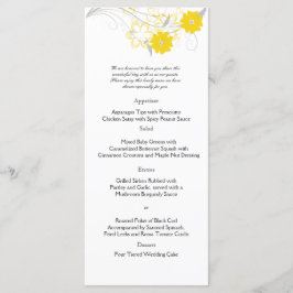 Ontluikende Romance in het gele huwelijksmenu Menu