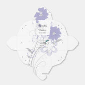 Ontluikende Romance in Lavendel Wedding Favor Box Bedankdoosjes (Uitgevouwen)