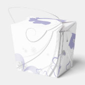 Ontluikende Romance in Lavendel Wedding Favor Box Bedankdoosjes (Achterkant)